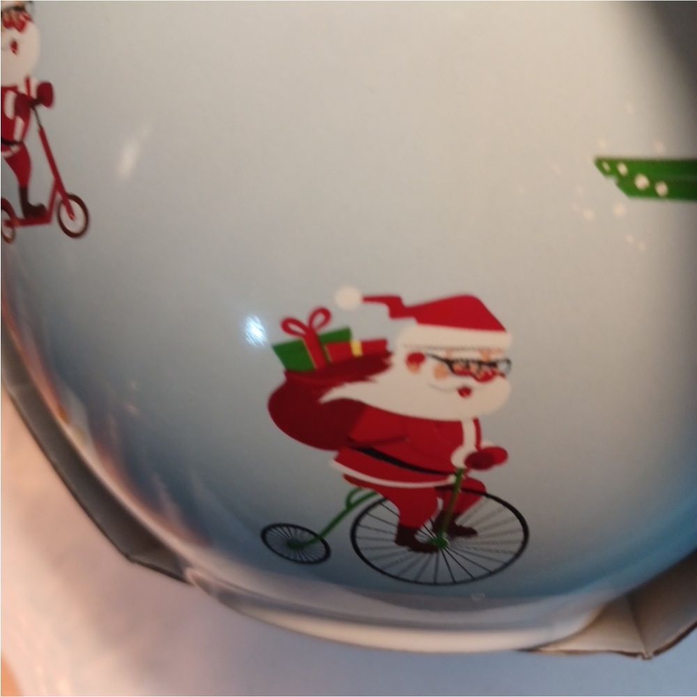 Festive Santa Mixing Bowl Set with Utensils - Picture 7 of 7